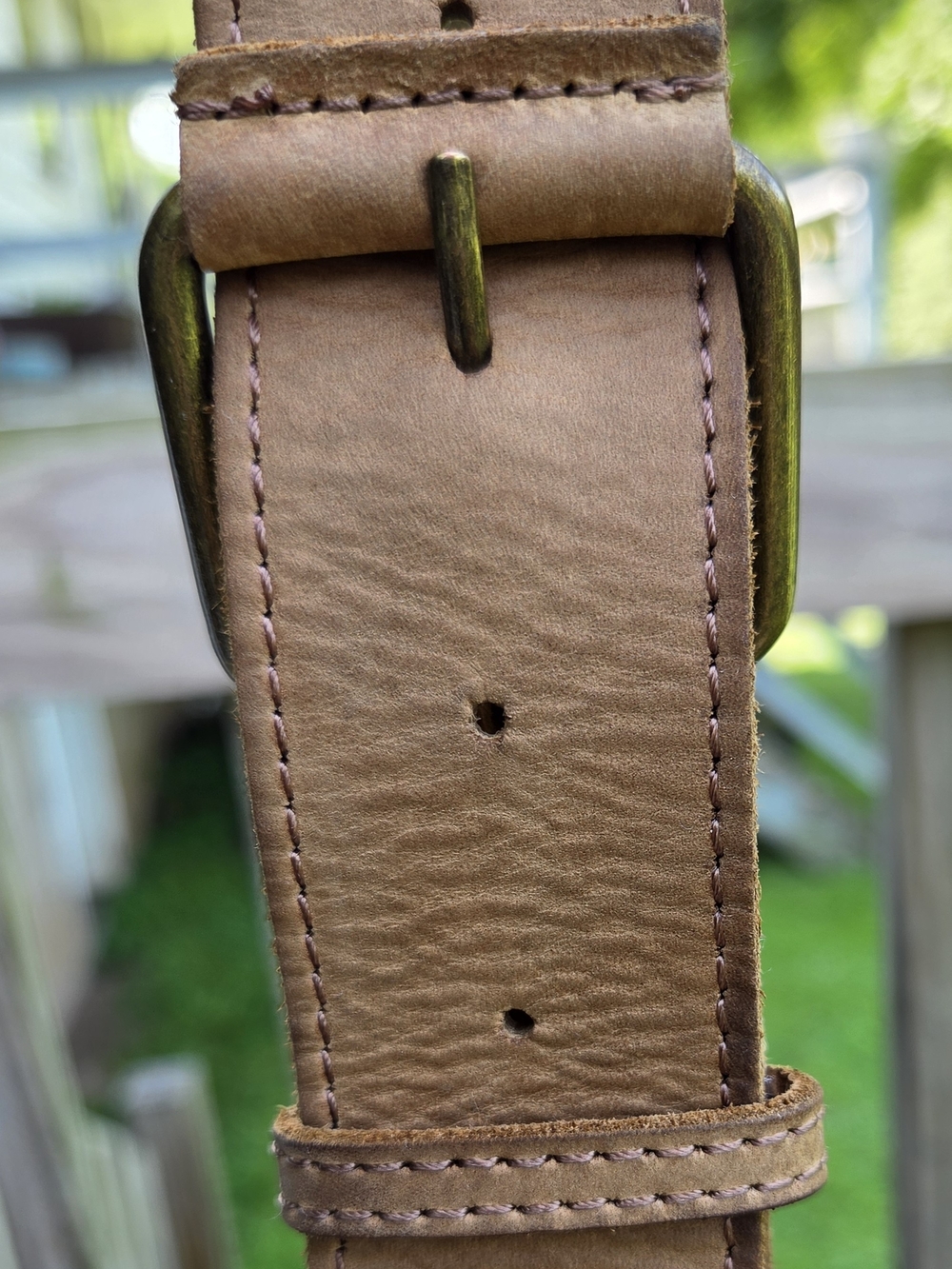 L.L. Bean Beige Canvas Messenger with Tan Leather Trim - Picture 13 of 16